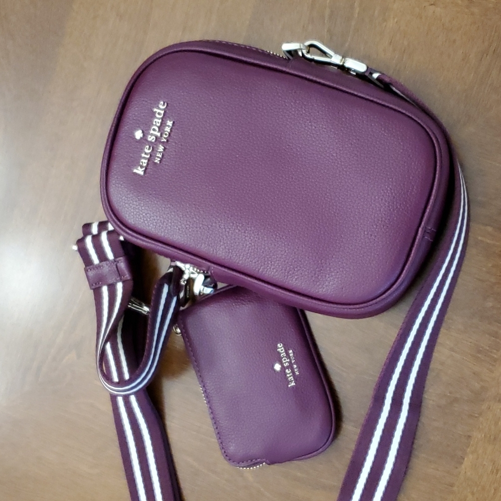 Kate Spade purple crossbody w/ coin purse